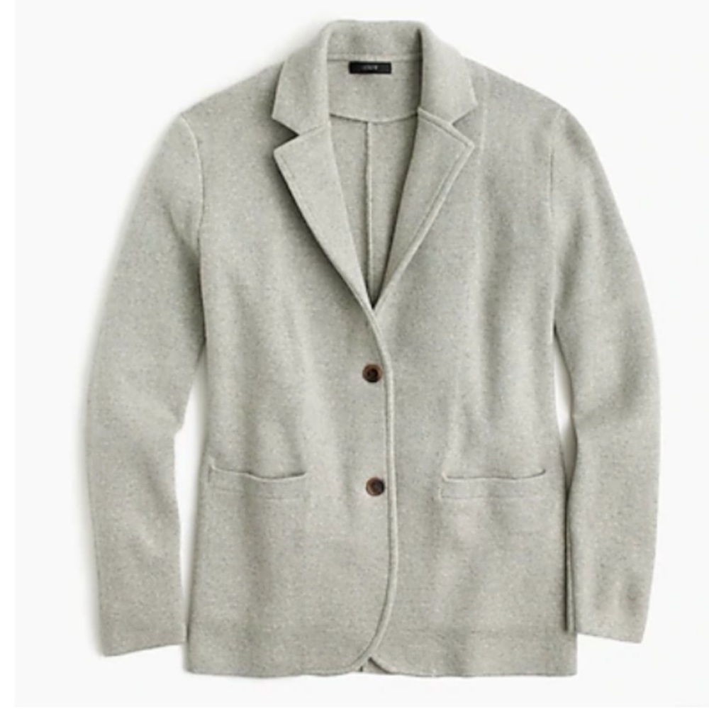 J. Crew Light Gray Women's Sweater Blazer